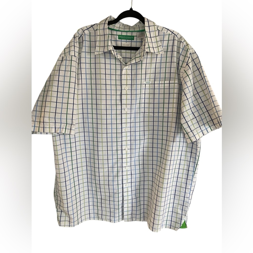 Enyce vintage Men's Blue and White Checkered Shirt size XXL